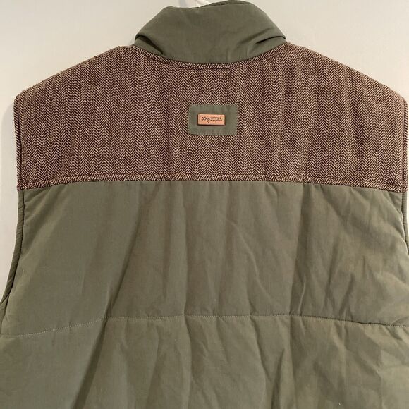 LRG Lifted Research Quilted Puffer Vest Green Wool Blend‎ Houndstooth Men 2XL - Picture 11 of 11
